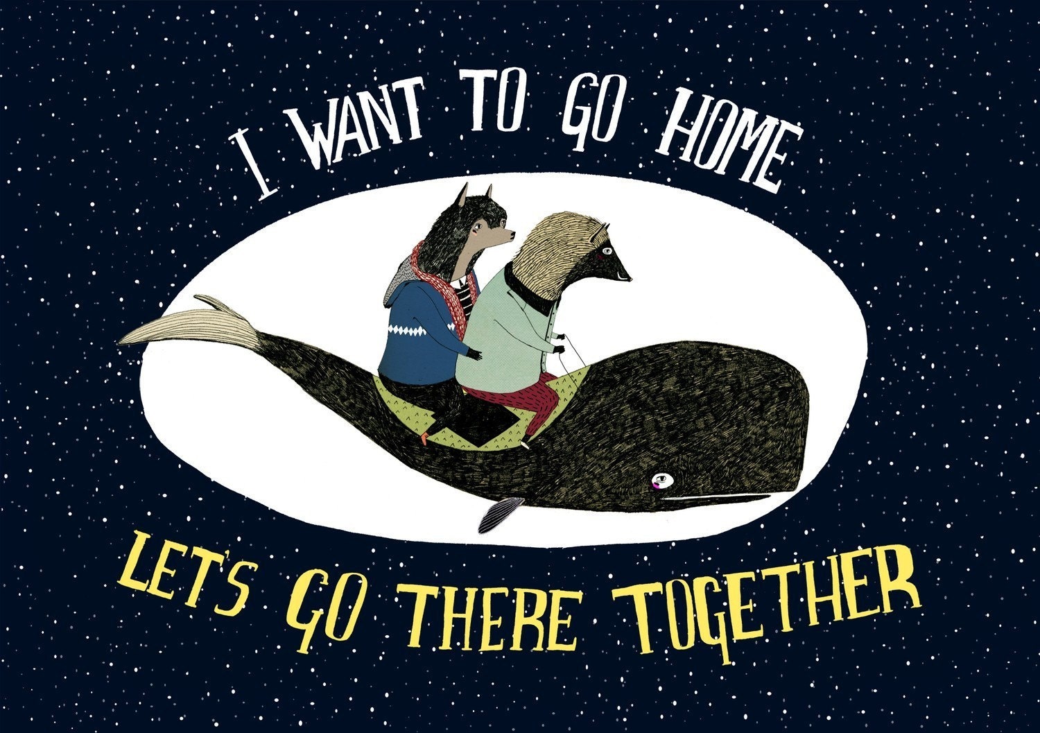 I Want to Go Home Print 5 x 7