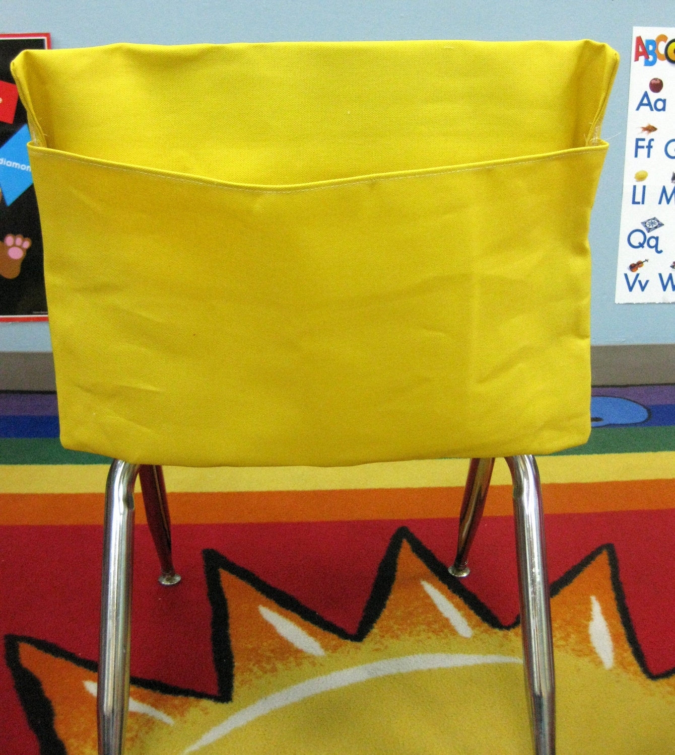 1 MEDIUM Chair Pocket Seat Desk Sack Washable Colored Duck Cloth You Choose the COLOR Chair Pocket Factory