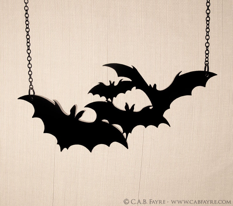 Twinkle, twinkle little bats How I wonder what you're at Necklace - Laser Cut Necklace (C.A.B. Fayre Original Design)