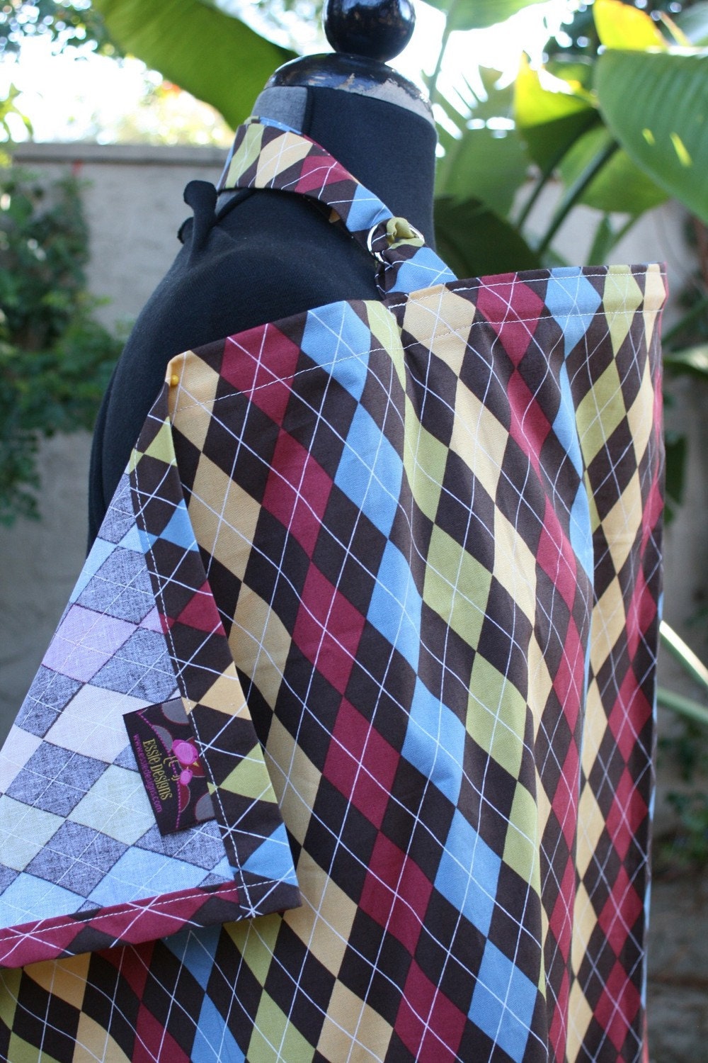 Nursing Cover - Argyle Brown