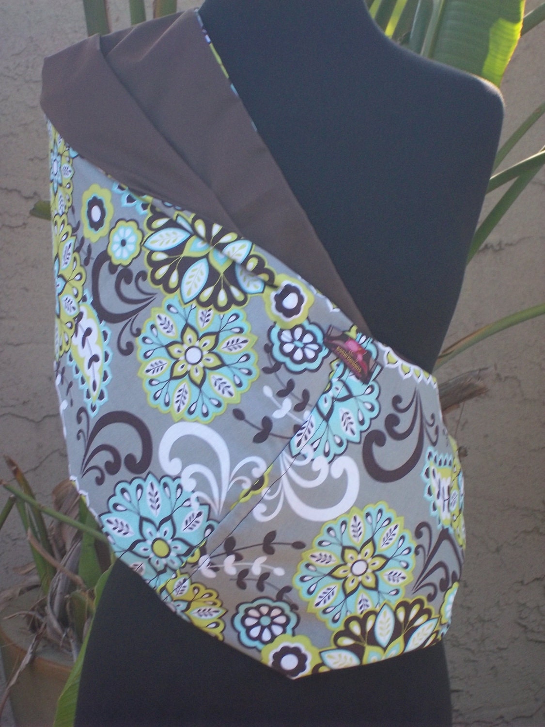 Baby Sling Baby Carrier -Star Flower - Gray-Brown-Green-Aqua Blue