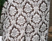 Nursing Cover Brown and White Damask  Over 40 Designs In My Shop