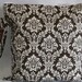 Wet Bag-Large Waterproof Wet Bag- 12.5 x 12.5- Snap Handle and Zipper- Brown and White Damask