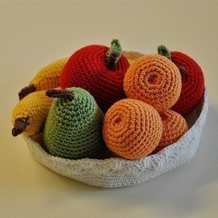 PDF Crochet Pattern - Fruit Bowl