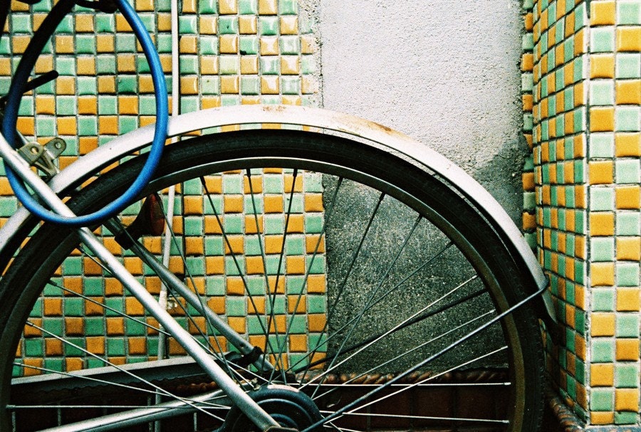 Tiled Bike . 8x12 Print . Sale Sale Sale