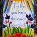 Inspirational Print LIFE YOU LIVE Poster Motivational Words Sayings 5x7 Heartful Art by Raphaella Vaisseau