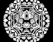 Commission a Large Kirigami Mandala, ready to frame