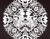 Commission a Large Kirigami Mandala, ready to frame