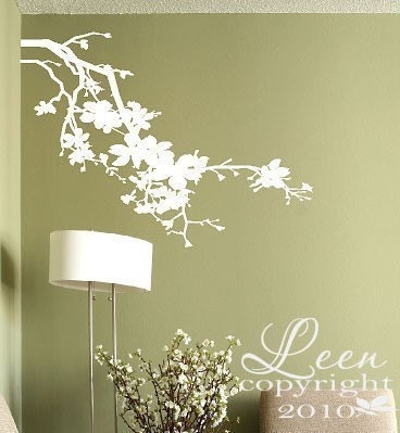 Lovely Floral Tree Branch Vinyl Wall Decal