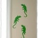 Set of Three Lizard Gecko Vinyl Wall Vehicle Art Decals