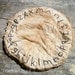 Hand Stitched Alphabet  Candle Mat, Primitive, School, Teachers