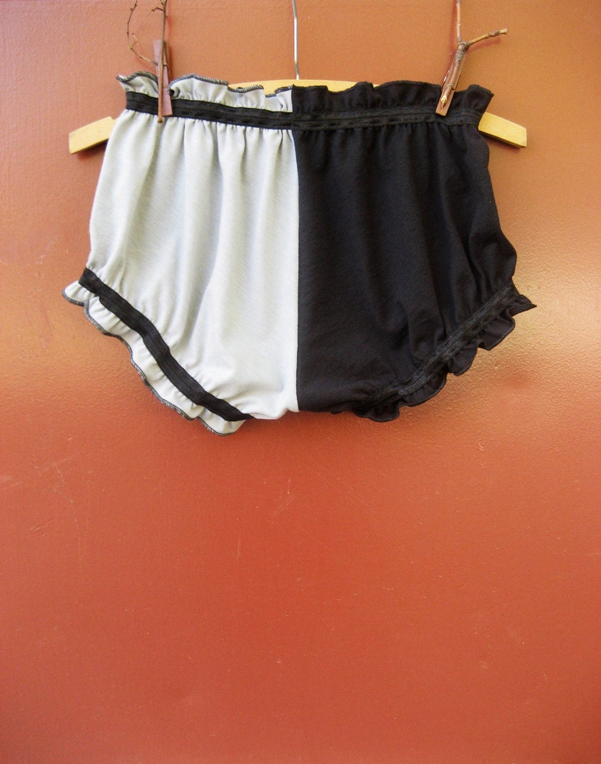 Jester Bloomers Sleepwear Two Toned Black and Light Gray size Medium Ready to Ship