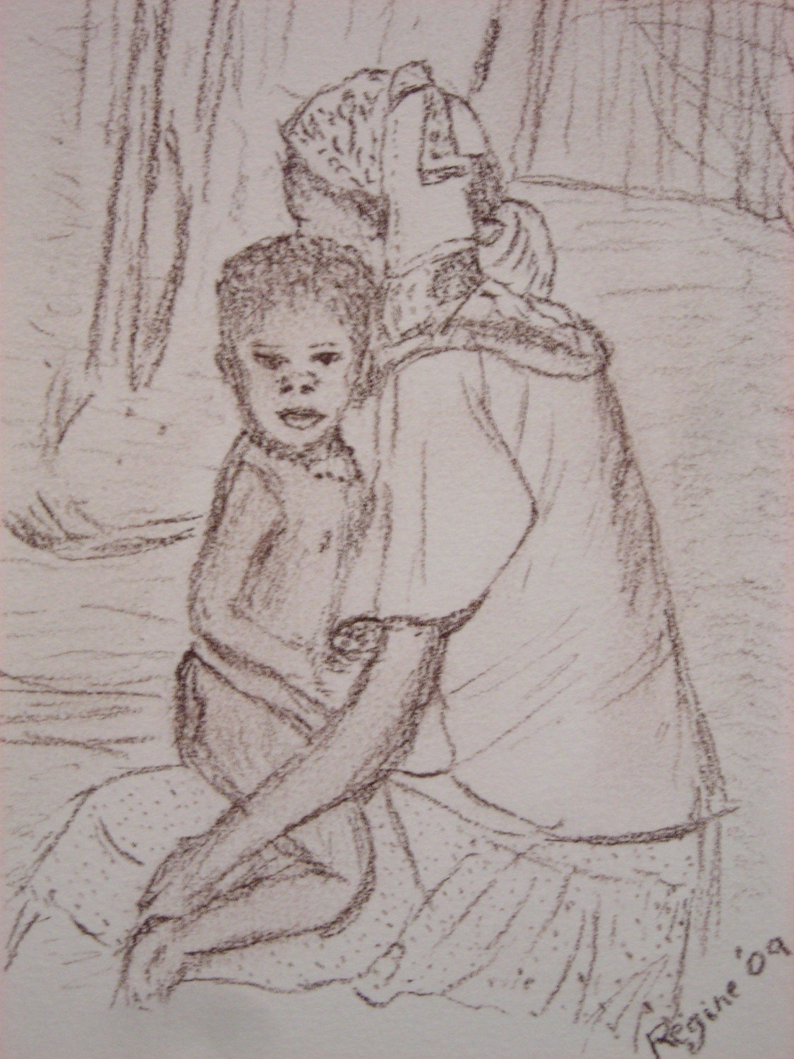 African Child Sketch