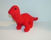 Red Brontosaurus  Dinosaur  Handmade