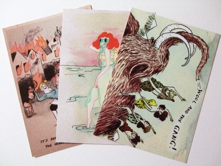 Postcards for Time Travelers (pack of 3)