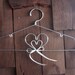The Original Double Heart Lingerie Hanger or Home or Wedding Decoration