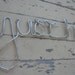 Wedding Sign Just Hitched Metal Wire Sign