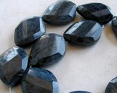 Dumortierite Beads- Faceted Denim Blue Stone Focal Beads