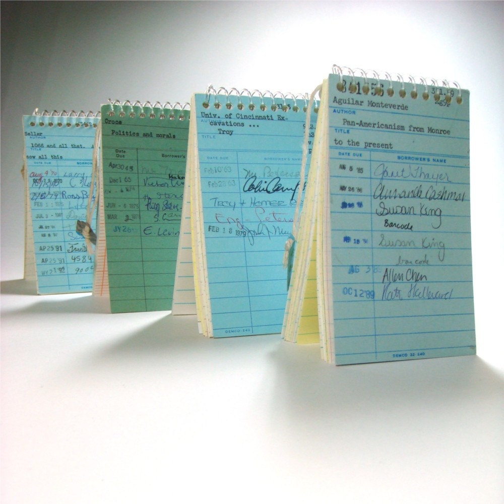 Library Card Notebook
