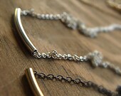 NEW color - Mix-N-Match - new series of My Golden Bar necklace-  is simply perfect - The Original  -Elegant &  Delicate - By SimaG