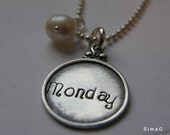 Every Disc Has A Story- Personalize it In Hebrew OR English - Personalized Charm Necklaces  -SimaG