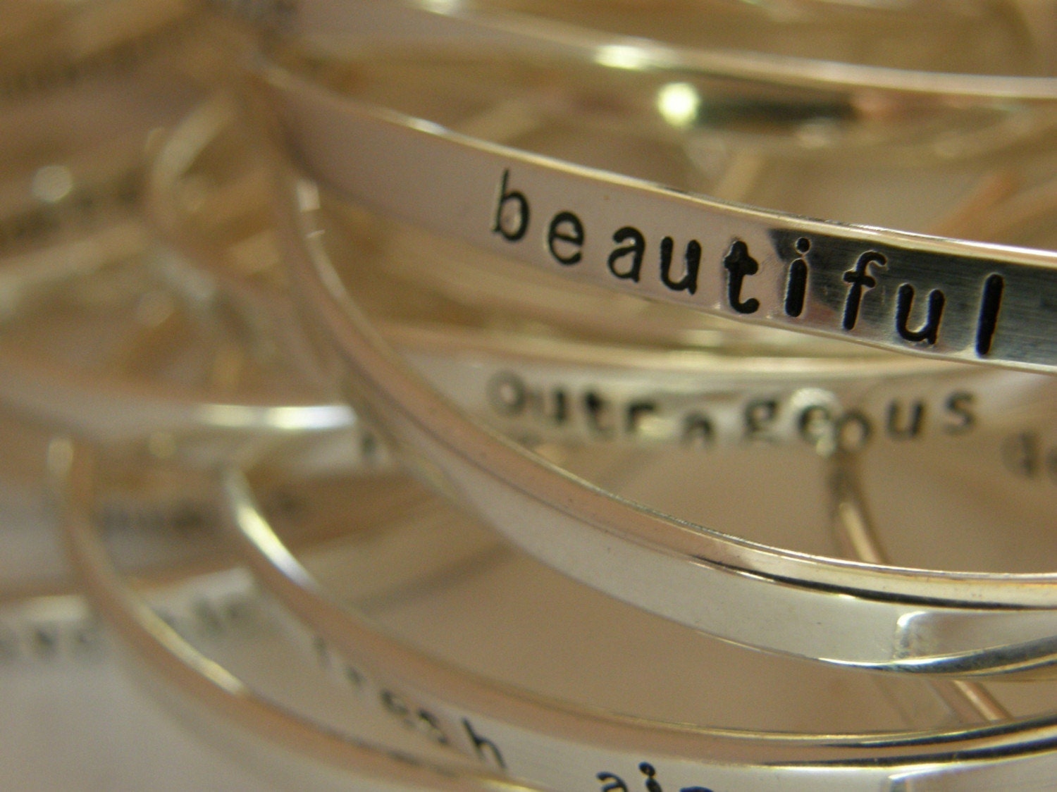 Say What You Want To Say ---The price is for ONE ---up to 20 lowercase letters - -Say Anything On YOUR cuff---Custom By SimaG