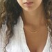 The Original Golden Bar -Very Elegant and Delicate Necklace - balance bar tube By SimaG