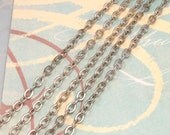 Flattened Cable Chain Soldered 3mm Antique Silver 6' AS208
