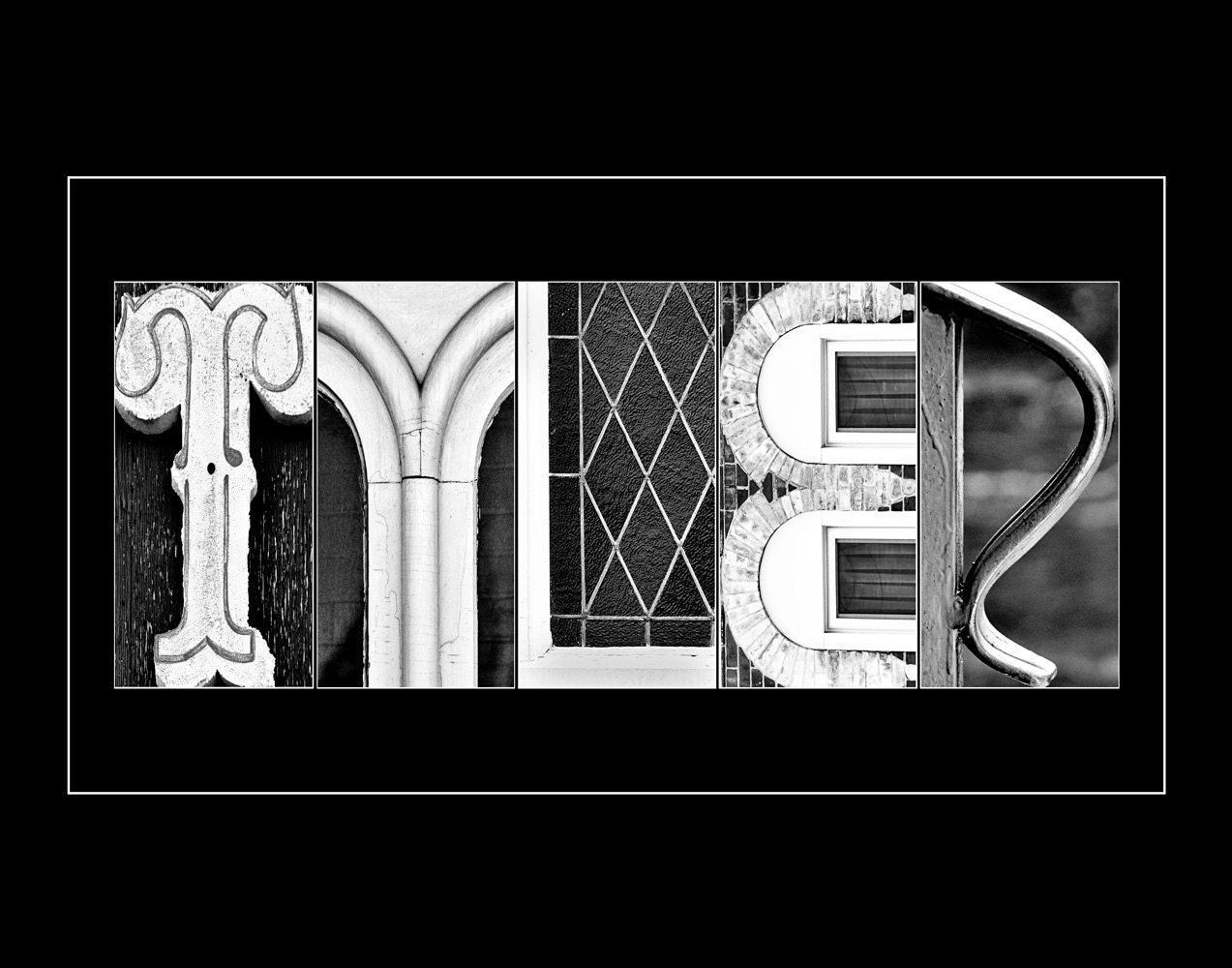 Custom Alphabet Letter Photo Art - Custom Letter Photography Sign - 11x14 Nursery Print
