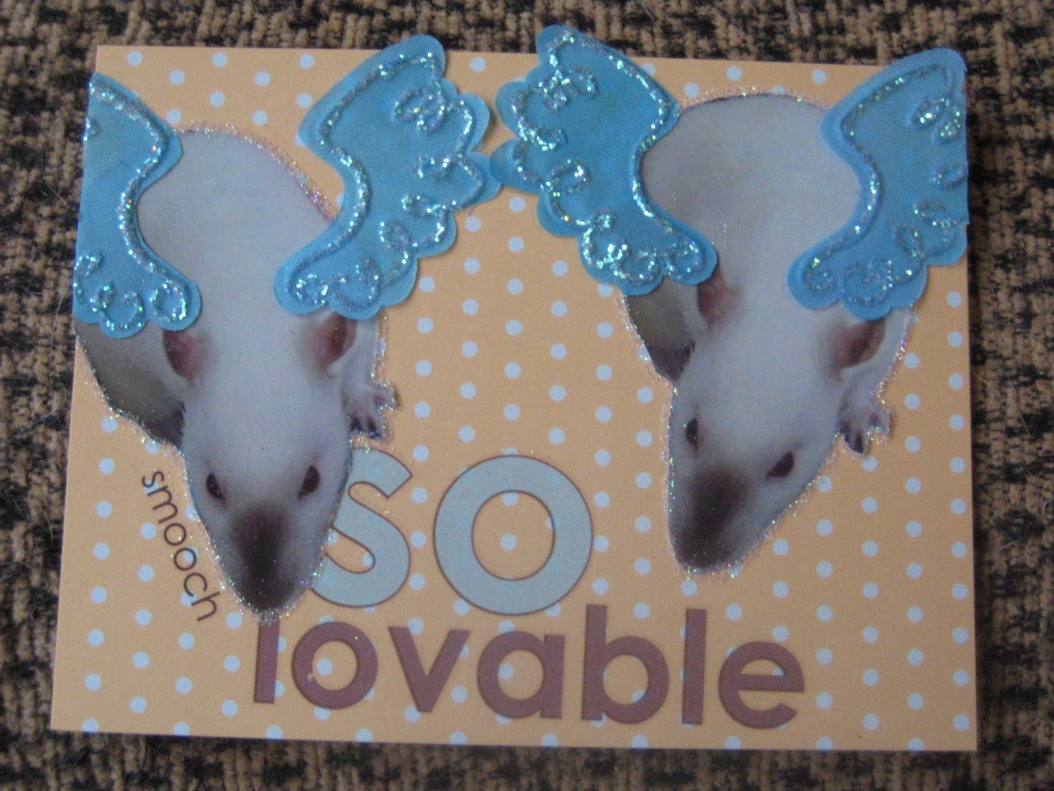 Custom Cards Featuring Your Pet(s), Rat, Hamster, Guinea Pig, Ferret, etc.