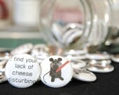 Star Wars magnet 2 One inch magnets Darth Vader Mouse mice rat hamster - I find your lack of Cheese disturbing