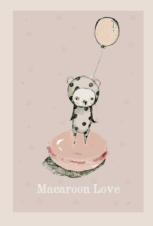 Macaroon Love Pink Print 4x6 inches