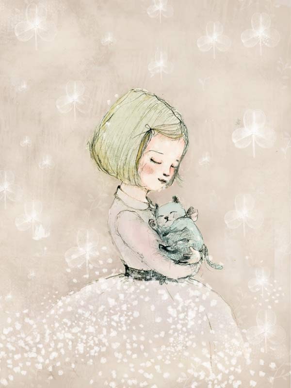 Childrens Wall Art Print -Trebol ,Limited Edition by Paola Zakimi