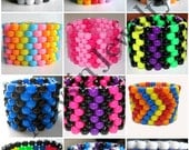 Create Your Own Kandi - Choose your Colors and Patterns, Custom Kandi Cuff Bracelet