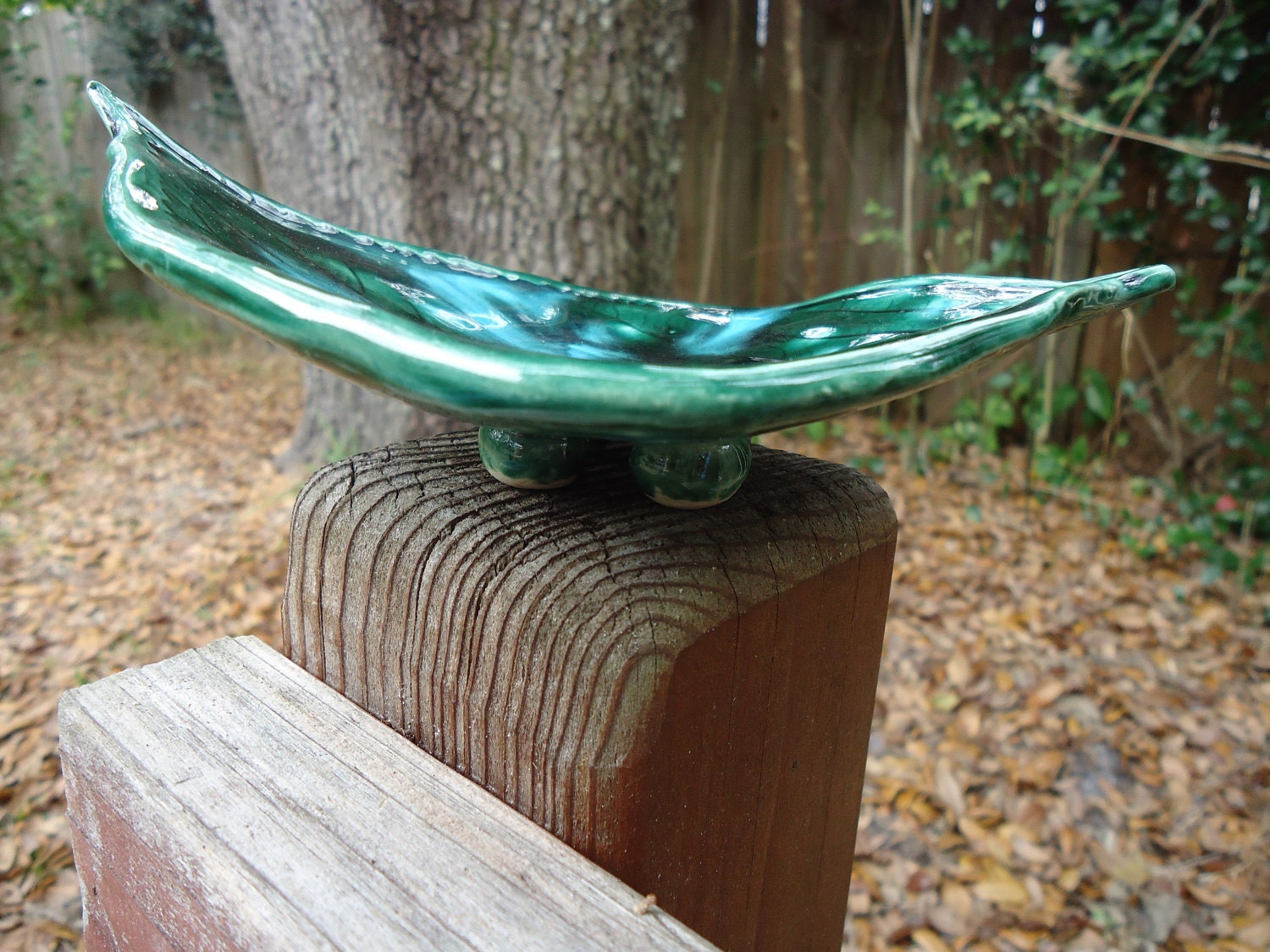 Stoneware Leaf Soap Dish-Appetizer Plate-Trinket Dish