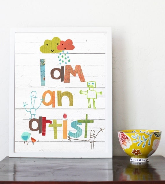 I am An Artist Eco Friendly 8x10 Art Print