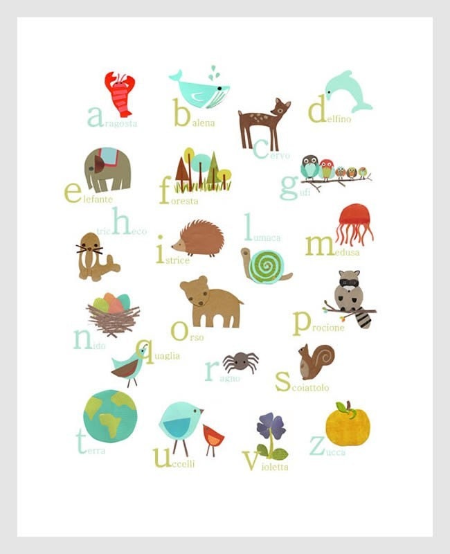 Italian Nursery Decor Collection- Gender Neutral Nature Design