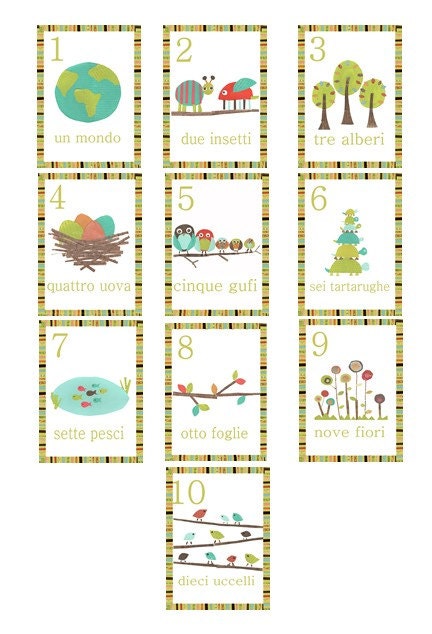 Italian Nursery Decor Collection- Gender Neutral Nature Design