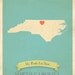 Choose Your State Personalized Vintage Map Wall Art 11x14