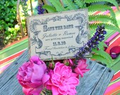 Wedding - Save the Date Cards - GREAT VINTAGE LOOK-  Sunflower