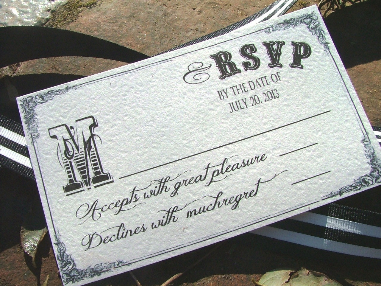 Vintage Circus Wedding Invitations - deposit to begin