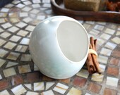 Salt Pig In White