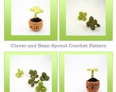 Amigurumi Crochet Pattern - Clover and Bean Sprout Plant