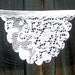 Lace Garden Party Garland or Flags for your Romantic Shabby Chic Decor