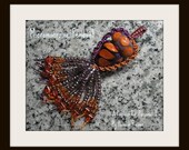 Bead tutorial Micromacrame Lampwork Pendant pattern instructions
