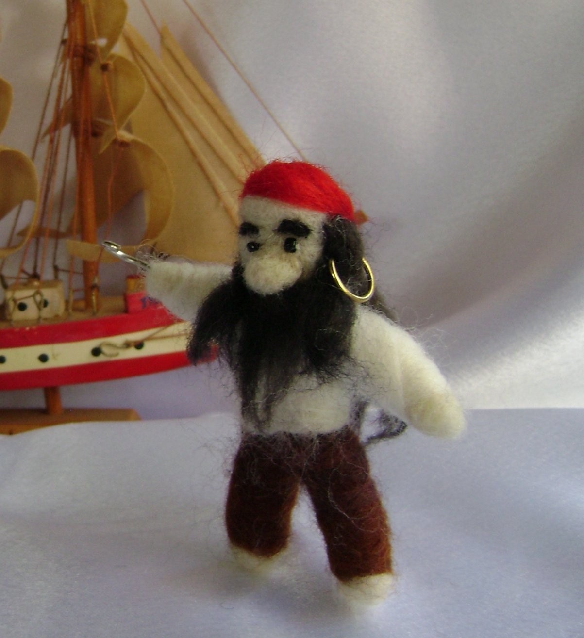 Pocket Pirate A Needle Felted Miniature Matey