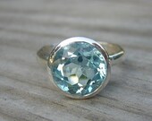 ROCK Fetish in Sky Blue Topaz and Sterling, Made to ORDER