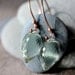 Prasiolite Dangle Earring in SOLID 14k Rose Gold Earrings