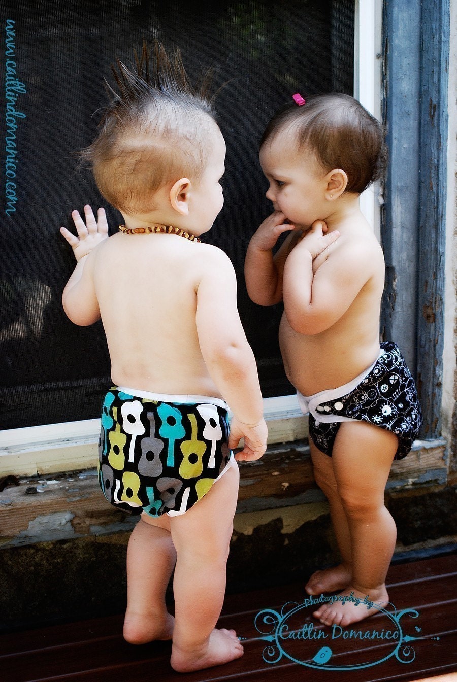 diaper cover lagoon GUITARS rock Ready to Ship Size Large