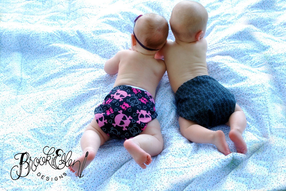 diaper cover Girly Skullies Size Small Ready to ship